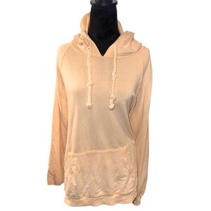 Universal Thread apricot pullover hoodie lightweight sweatshirt kangaroo pocket